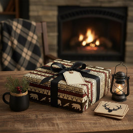 Papel De Presente Florestas do outono