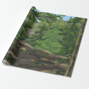 Papel De Presente Florestas Verdes