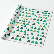 Florestas verdes e douradas fofas e minimalistas