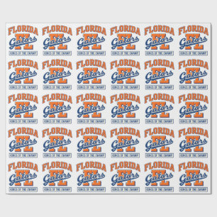 Papel De Presente Florida Gators Reis do Pântano Vintage Faculdade 