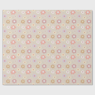 Papel De Presente Flower Smiley Wrapping Paper
