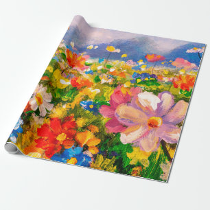 Papel De Presente Flowers paintings monet painting claude impression