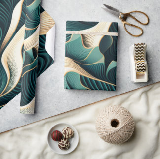 Papel De Presente Flowing Harmony