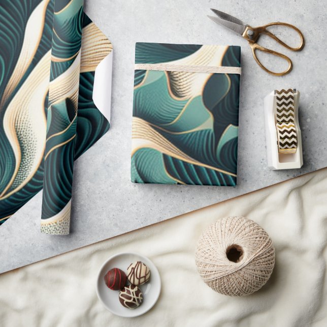 Papel De Presente Flowing Harmony (Artesanato)