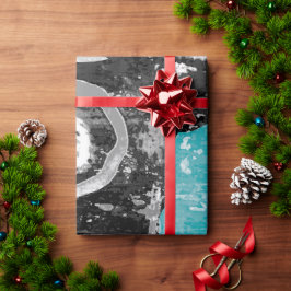 Papel de Presente – Fluxo Abstrato & Estrutura Sur