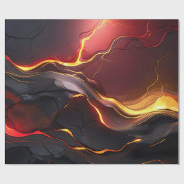Papel De Presente Fluxo de Lava Vulcânica