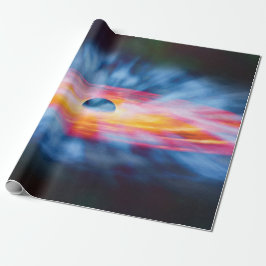 Papel De Presente Fluxos de Buraco Negro - Conceito de Artista Color