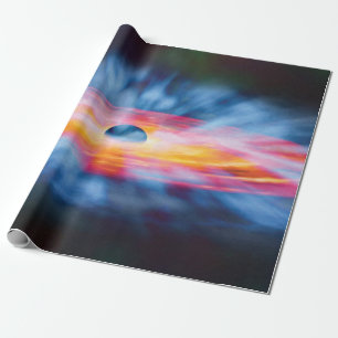Papel De Presente Fluxos de Buraco Negro - Conceito de Artista Color