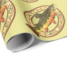 Papel De Presente Fly Fish Fisheries Capture Release Party