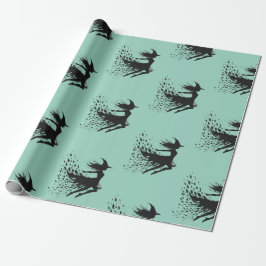 Papel De Presente Flying Enchantress Teal Background