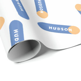 Papel De Presente Foam dart com nome de design personalizado