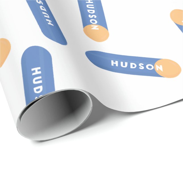 Papel De Presente Foam dart com nome de design personalizado (Ponta do rolo)