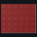 Papel De Presente Fofo Minimalista Vermelho Escuro & Pêssego Nome Pr<br><div class="desc">Você pode facilmente alterar as fontes,  a imagem de fundo e a cor,  os caracteres das letras.</div>