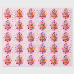 Papel De Presente Fofo Pastel