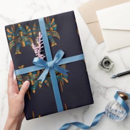 Papel De Presente Fogo da etiqueta do presente dos deuses