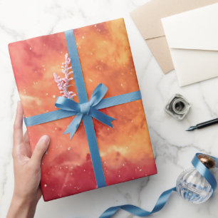 Papel De Presente Fogo Solar Através do Cosmos