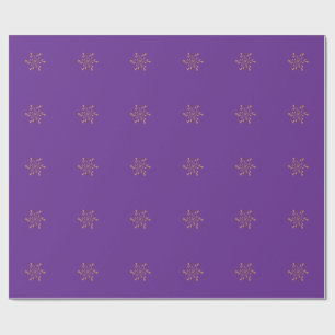 Papel De Presente Fogos de Artifício Elegante Estrela Cadente Floco