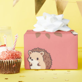 Papel De Presente Folga Cozy Caiu Cachorro Sem Costura Envolvendo Pa