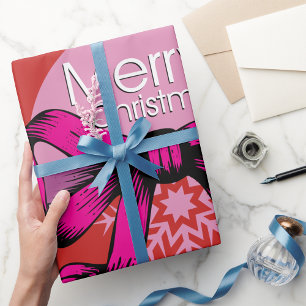 Papel De Presente Folha de Arco Feliz de Natal