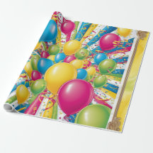 Folha de Embalagem de Celebração de Aniversário