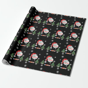 Papel De Presente Folha de Molho de Coleção de Neve Feliz de Natal