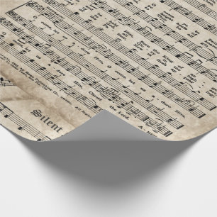 Papel De Presente Folha de Música de Natal Festiva Compilação