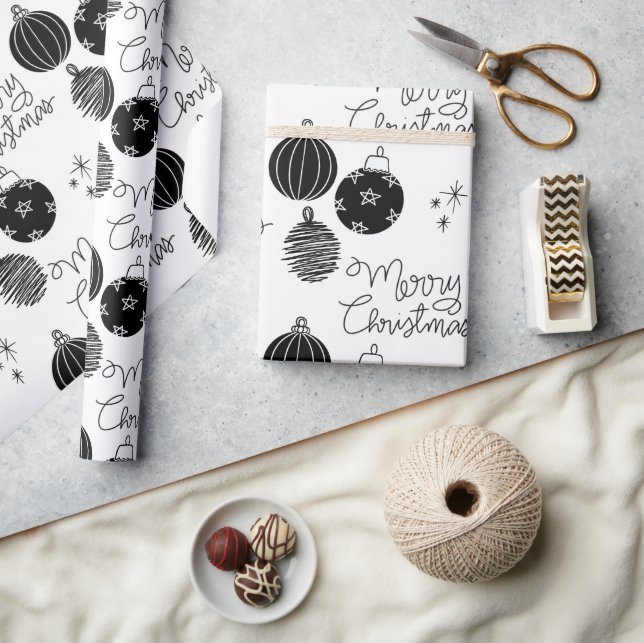 Papel De Presente Folha de Natal feliz (Artesanato)