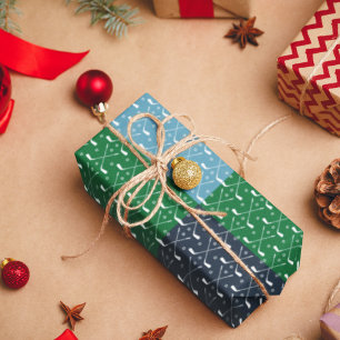 Papel De Presente Folha de Papel Padrão do Clube Golf