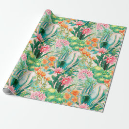 Papel De Presente Folha do Palm Springs