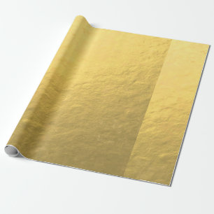 Papel De Presente Folha Dourado elegante impressa