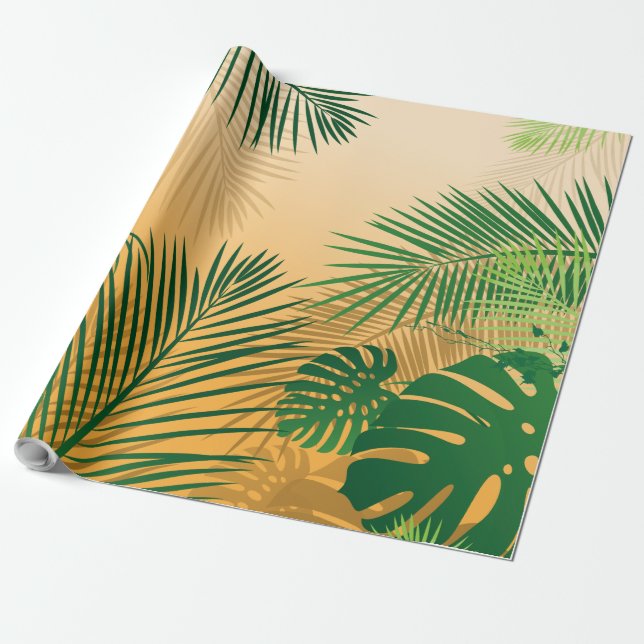 Papel De Presente Folhas 4 (Desenrolado)