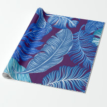 folhas azuis tropicais