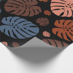 Papel De Presente Folhas Coloridas de Palmeira