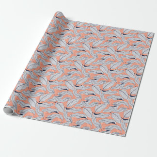 Papel De Presente Folhas da Selva Padrão Tropical Sem Costura