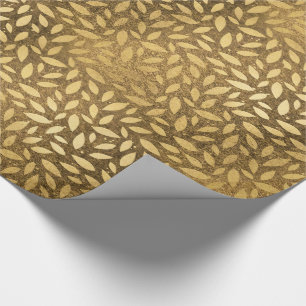 Papel De Presente Folhas de luxo russo ouro