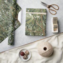 Papel De Presente Folhas de oliveira