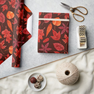 Papel De Presente Folhas de outono