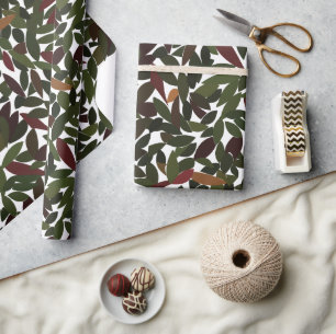 Papel De Presente Folhas de Outono Caem Natureza