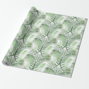 Papel De Presente Folhas de Palmeira Tropicais