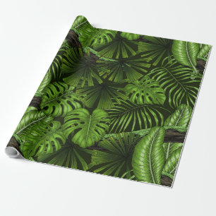 Papel De Presente Folhas de selva