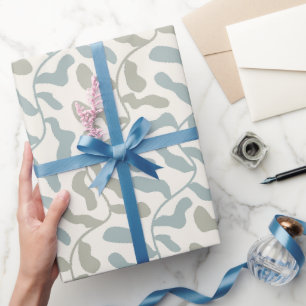Papel De Presente Folhas e Vinhas Retrô