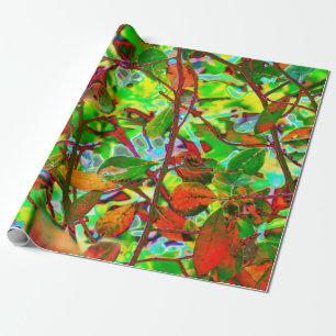 Papel De Presente Folhas impetuosas da queda