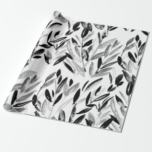 Papel De Presente Folhas naturais de cor branca e esbranquiçada e e