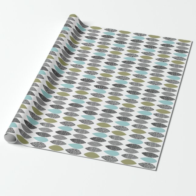 Papel De Presente Folhas texturizadas 01a (Desenrolado)