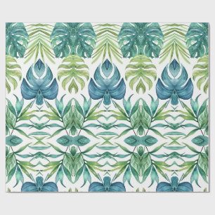 Papel De Presente Folhas tropicais