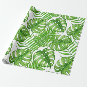 Papel De Presente Folhas tropicais
