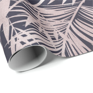 Papel De Presente folhas tropicais Papel de enrolamento de folhas ro