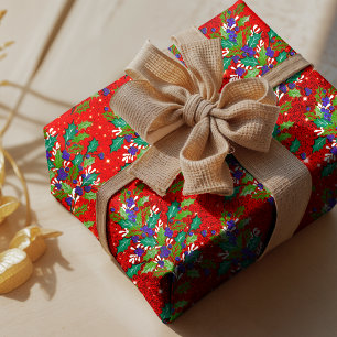 Papel De Presente Folhas verdes, folhosas, folhetos legais