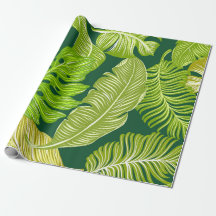 folhas verdes tropicais