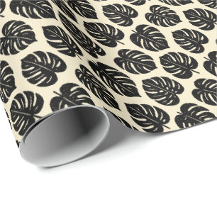 Papel De Presente Foliage Monstera